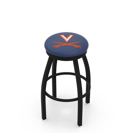 30 Blk Wrinkle Virginia Swivel Bar Stool,Accent Ring